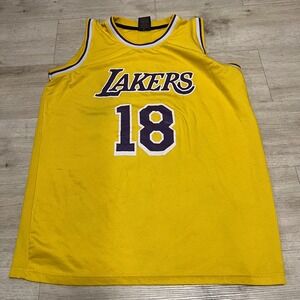 Los Angeles Lakes NBA 18/19 ‎ XL Wish Yellow Jersey Mens Basketball Kobe Bryant